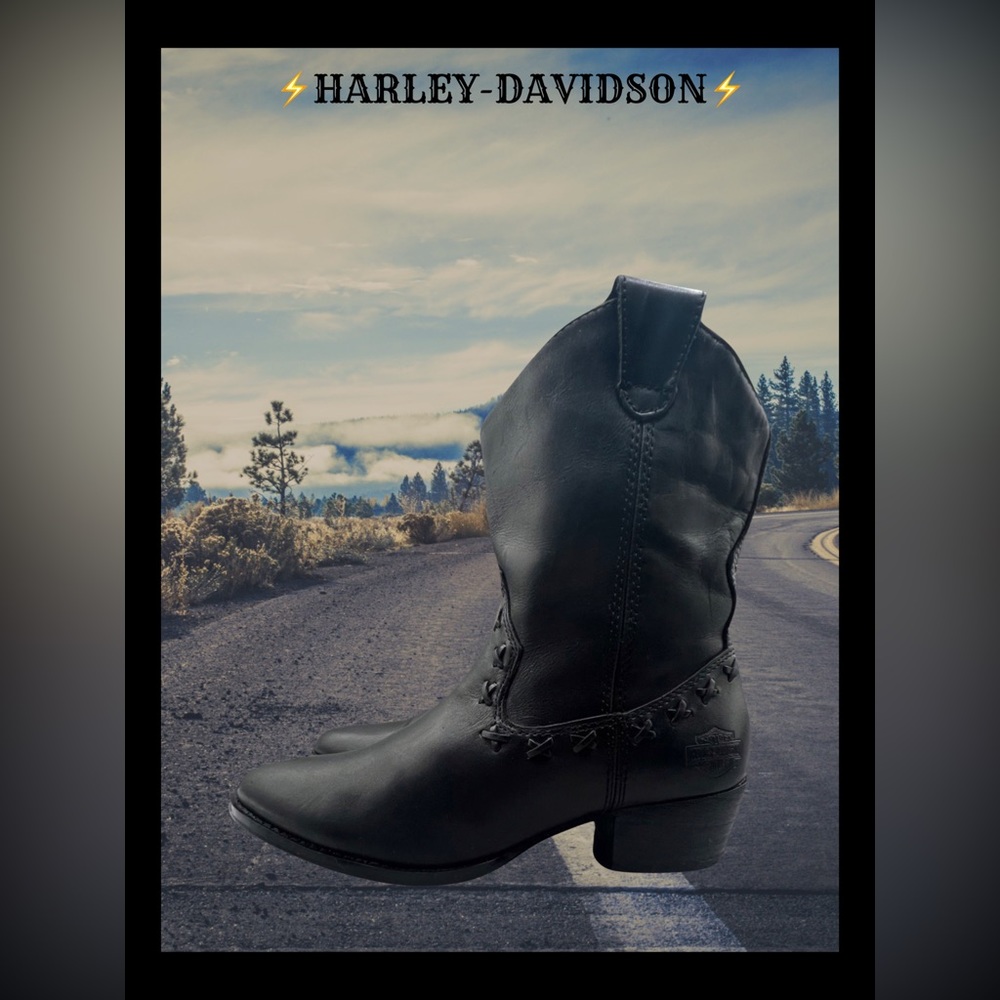 ⚡️HARLEY-DAVIDSON⚡️Maya Ankle Moto Boots